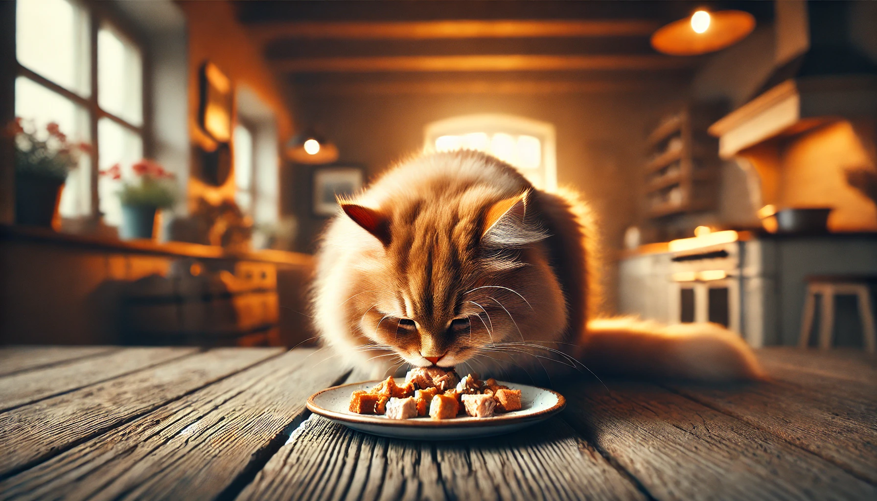 مرغ برای گربه